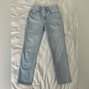 Madewell The Perfect Vintage Jean Light Wash High Rise Straight Leg Size 25